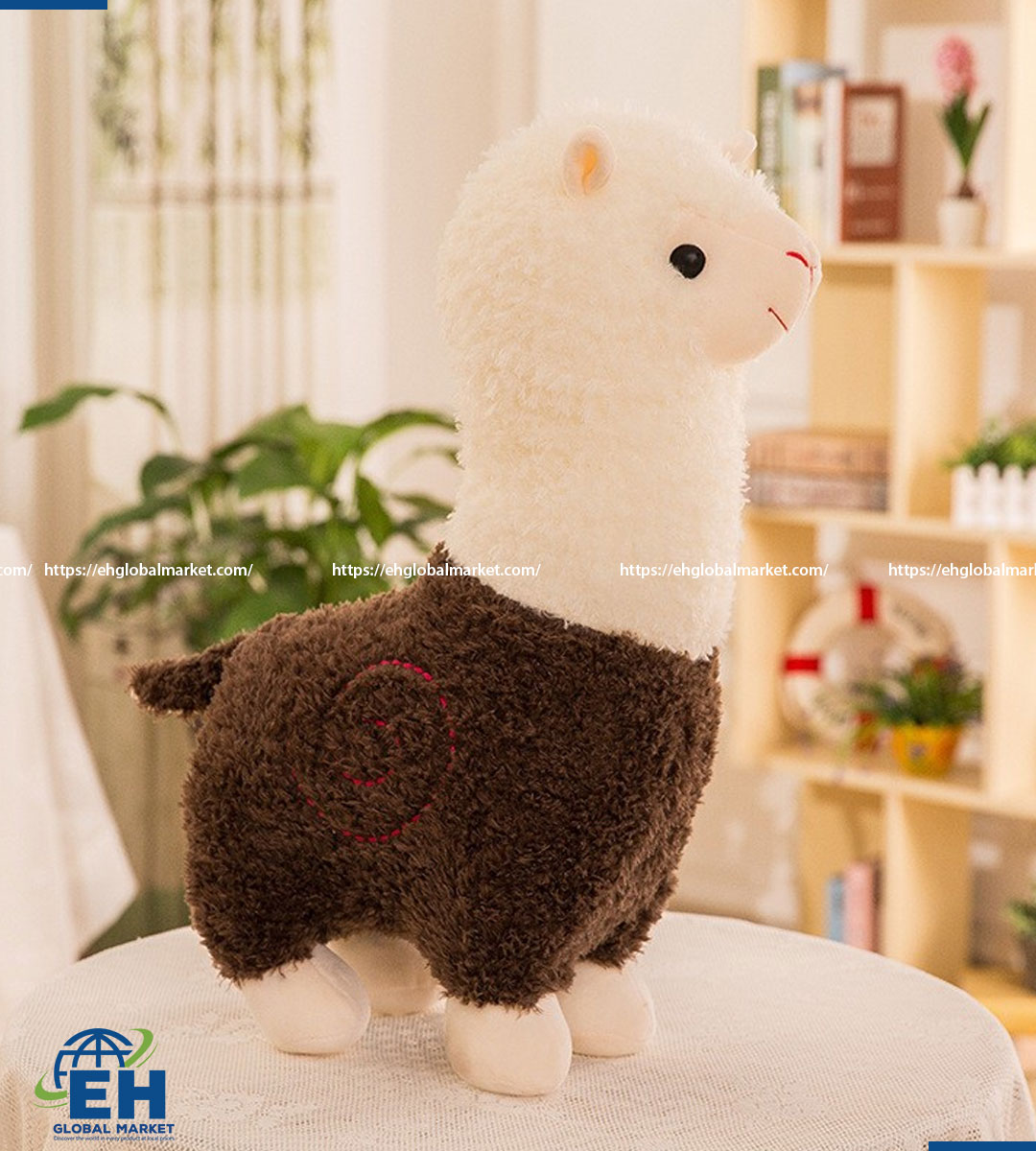 HOẠT HÌNH GẤU BÔNG SÁNG TẠO ALPACA HỒNG 46CM