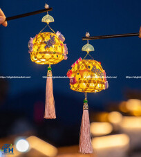 Mini bamboo lanterns