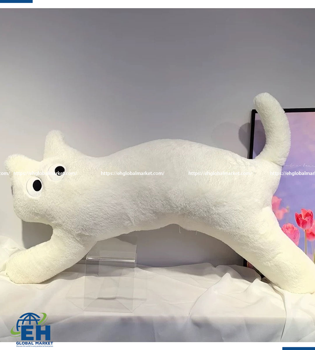 GẤU BÔNG TO CUTE MÈO TRẮNG 100CM