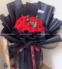 Black Red Wax Flowers