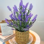 CHẬU HOA GIẢ LAVENDER