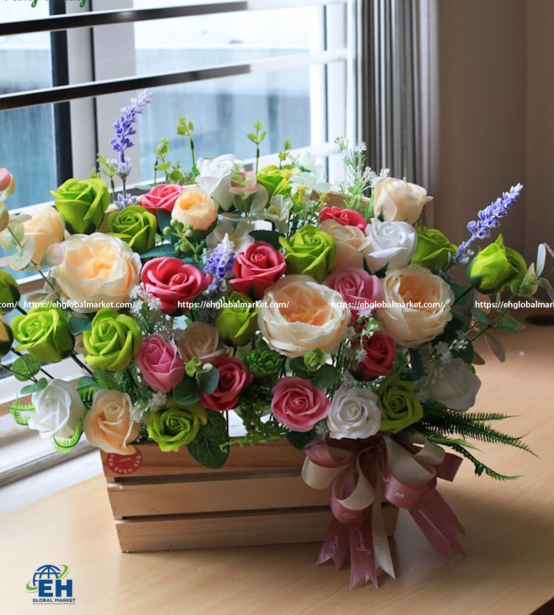 WAX FLOWERS OF ALL KINDS (FLORAL ARRANGEMENTS)