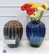 Fire-Glazed Flower Vase