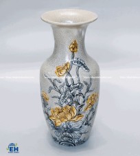 Small Raised Lotus Flower Vase