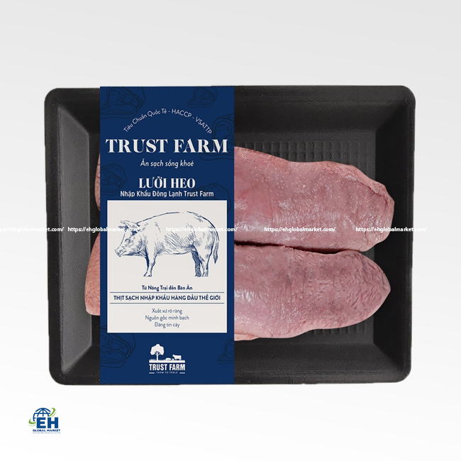 Lưỡi Heo Nhập Khẩu Đông Lạnh Trust Farm 500G