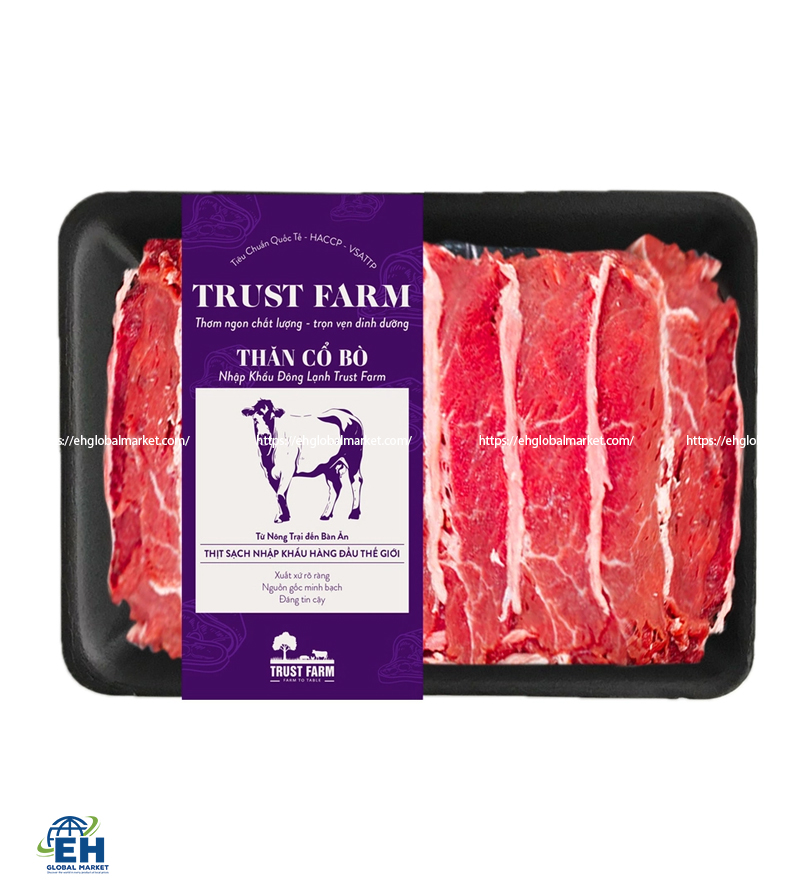 NẠC CỔ BÒ NHẬP KHẨU ĐÔNG LẠNH TRUST FARM - SLICE 2mm 300G